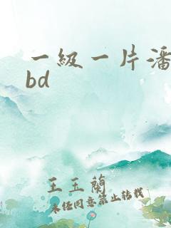 一级一片潘金莲bd