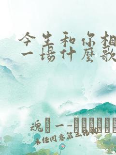 今生和你相爱了一场什么歌