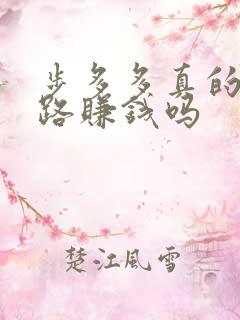 步多多真的能走路赚钱吗