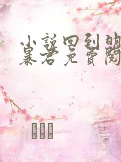 小说回到明朝当暴君免费阅读