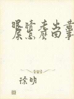 眼睛老出黄色眼屎怎么回事