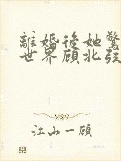 离婚后她惊艳了世界顾北弦