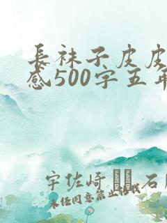 长袜子皮皮读后感500字五年级