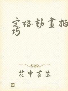 定格动画拍摄技巧