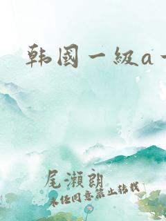 韩国一级a一片
