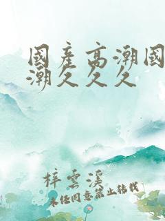 国产高潮国产高潮久久久