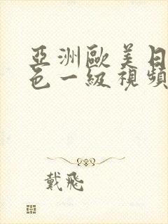 亚洲欧美日韩黄色一级视频