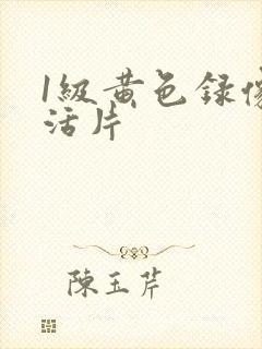 1级黄色录像生活片