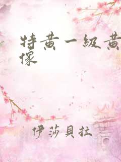 特黄一级黄色录像