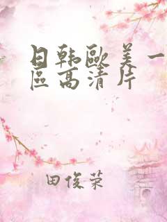 日韩欧美一级二区高清片