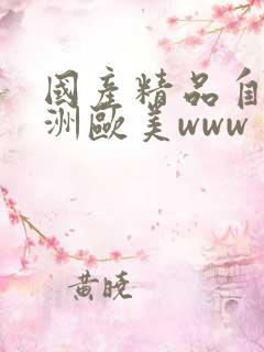 国产精品自拍亚洲欧美www