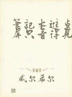 笔记本进桌面黑屏只看得见鼠标