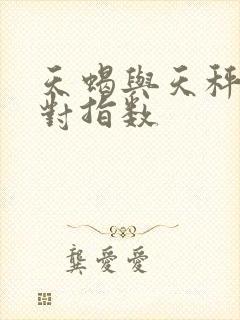 天蝎与天秤女配对指数