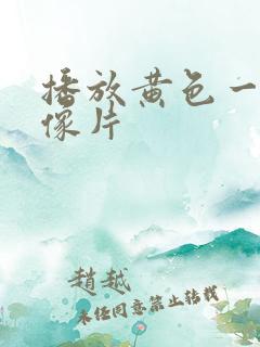 播放黄色一级录像片