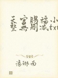 天官赐福小说完整无删减txt