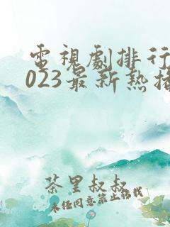 电视剧排行榜2023最新热播剧韩国电视剧