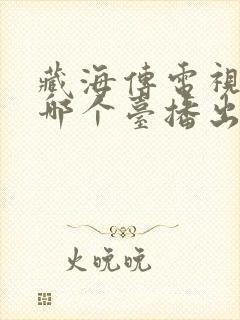 藏海传电视剧在哪个台播出