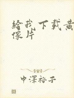 给我下载黄色录像片