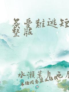 炙爱难逃短剧完整版