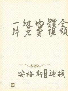 一级肉体全黄裸片免费视频