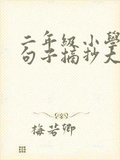 二年级小学生好句子摘抄大全