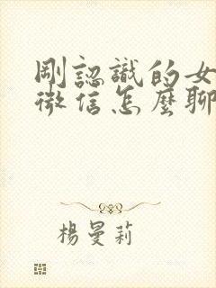 刚认识的女孩子微信怎么聊天记录