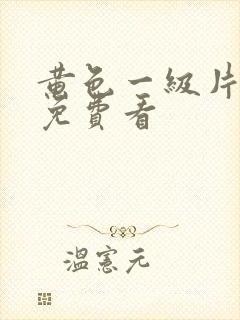 黄色一级片成人免费看