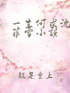 一生何求沈浩秦菲雪小说