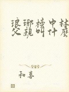 琅琊榜中林殊的父亲叫什么