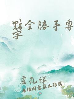 点金胜手粤语中字