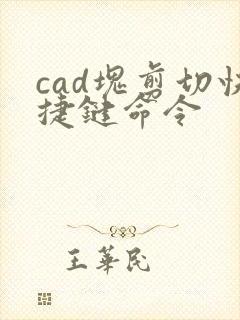 cad块剪切快捷键命令