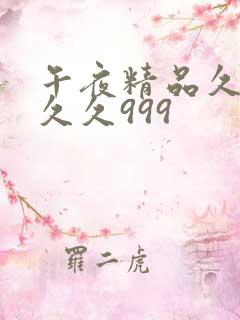 午夜精品久久久久久999