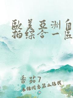 欧美亚洲自拍偷拍综合一区