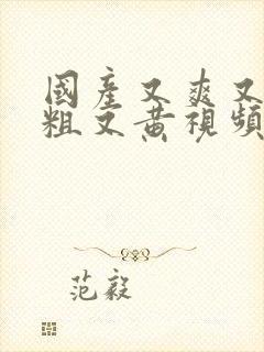 国产又爽又猛又粗又黄视频