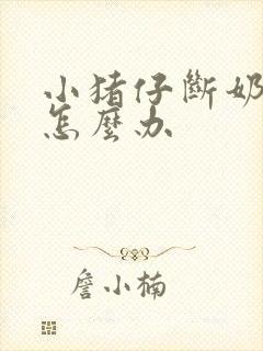 小猪仔断奶拉稀怎么办