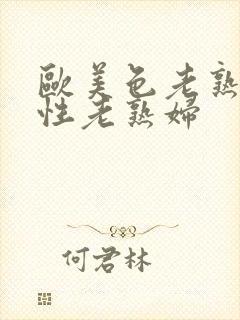 欧美色老熟妇与性老熟妇