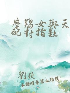 摩羯女与天蝎男配对指数