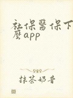 社保医保下载什么app