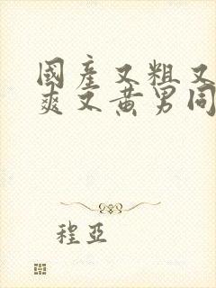 国产又粗又猛又爽又黄男同