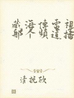 藏海传电视剧在那个频道播放