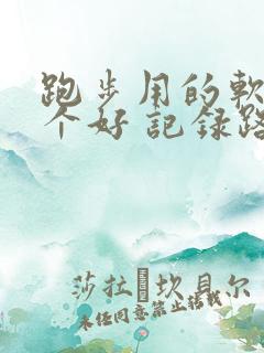 跑步用的软件哪个好 记录路线