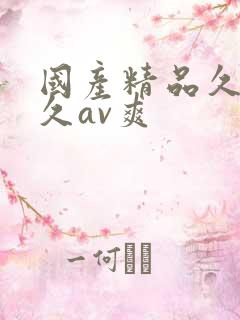 国产精品久久久久av爽