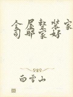 全屋整装家装公司哪家好