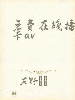 免费在线播放不卡av