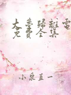 大梦归离电视剧免费全集