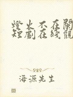 灯火不在阑珊处短剧在线观看