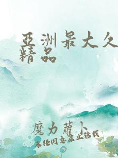 亚洲最大久久久精品