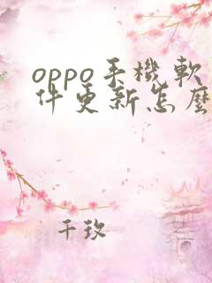 oppo手机软件更新怎么关闭