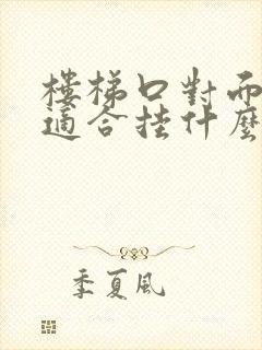 楼梯口对面墙上适合挂什么画