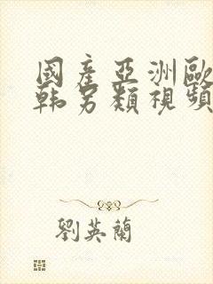 国产亚洲欧美日韩另类视频